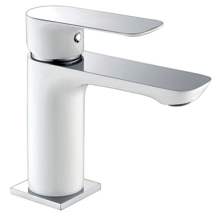 Grifo lavabo CASSIO CROMO / BLANCO