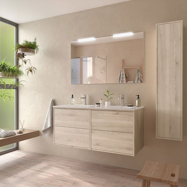 Mueble OPTIMUS 120 (60+60) Natural