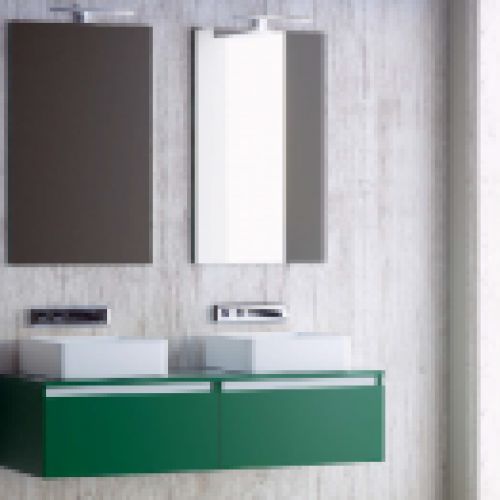 Mueble AQUA MODULAR Verde botella / Barra Blanco