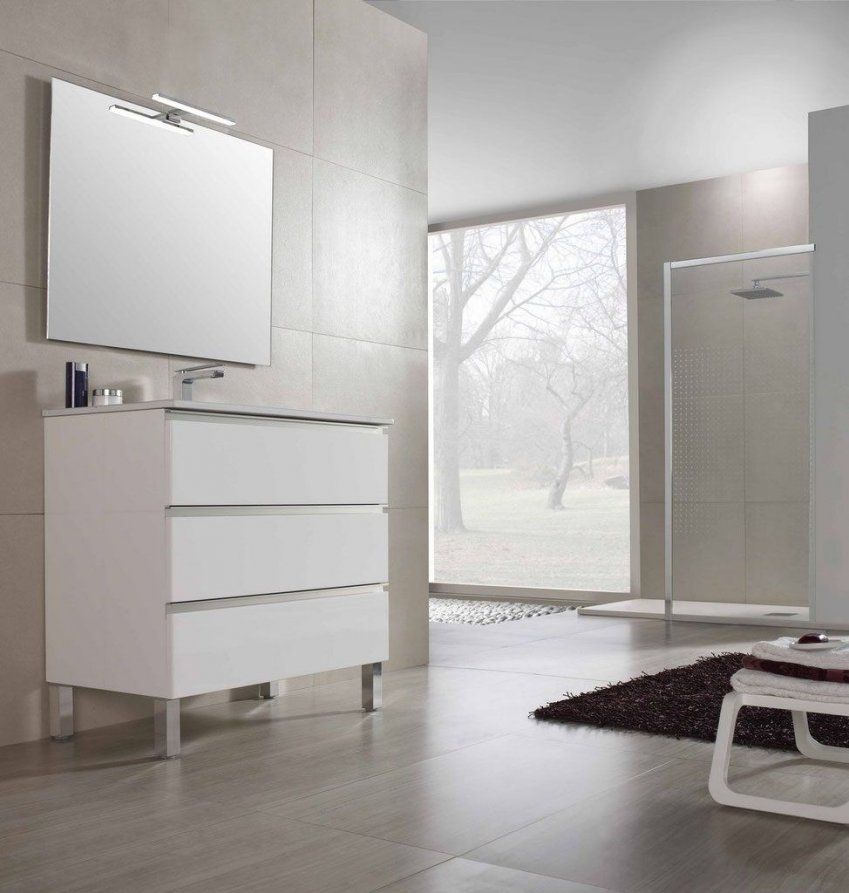 Mueble MALAGA 80 Blanco brillo