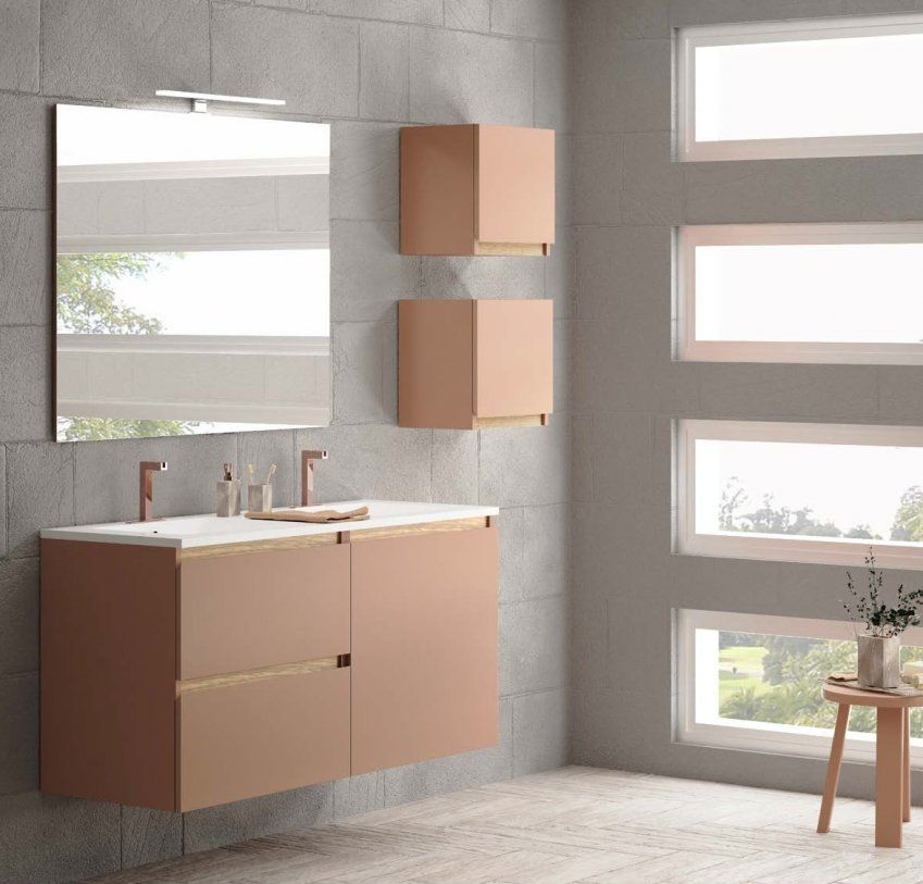 Mueble AQUA MODULAR 120 Cobre / Barras Niágara