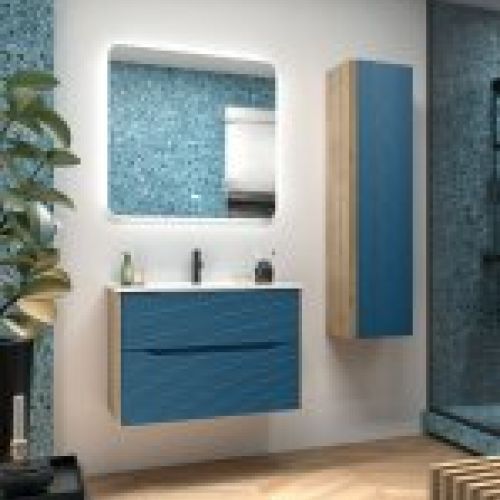 Mueble SAHARA 80 Roble Natural / Blue Space