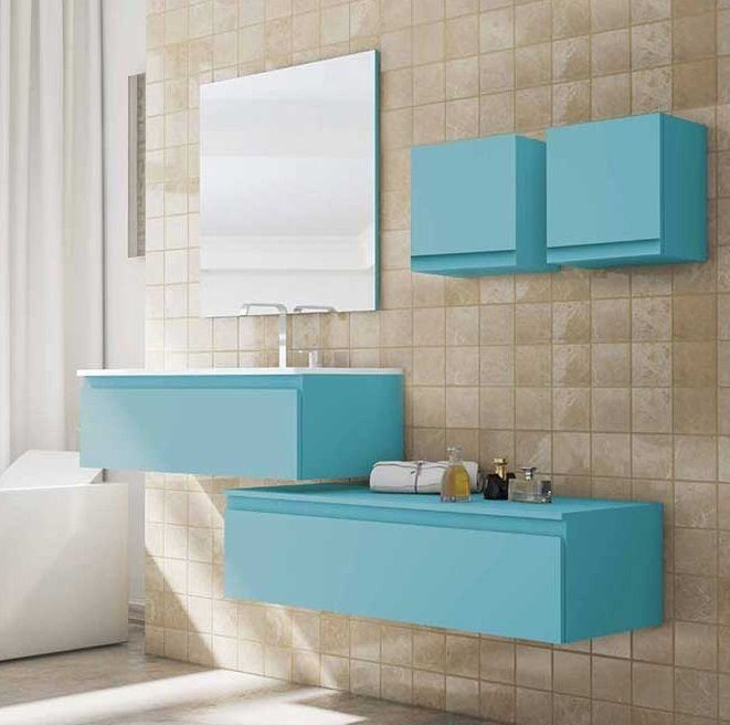 Mueble AQUA MODULAR 100 + 120 Azul primavera