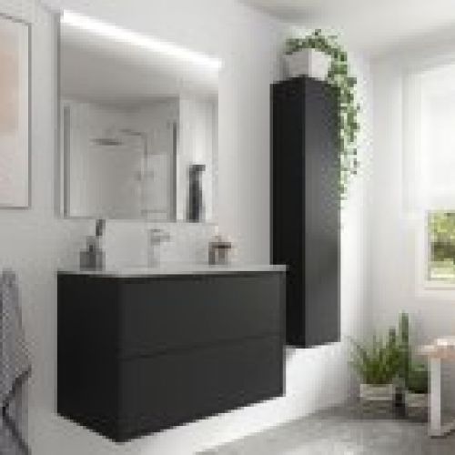 Mueble OPTIMUS 80 Black satin