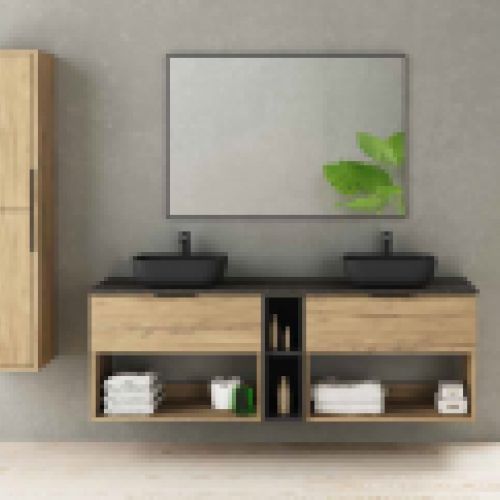 Mueble TUPAI MODULAR 180 Olmo Sabi / Grafito