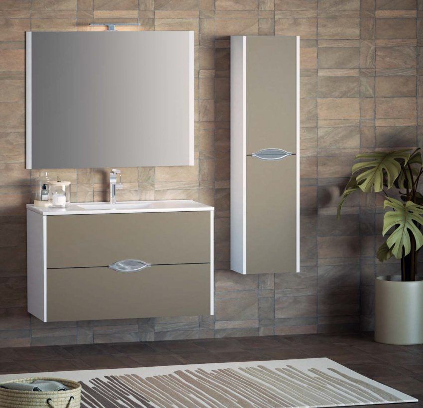 Mueble MAR 100 Blanco / Moka