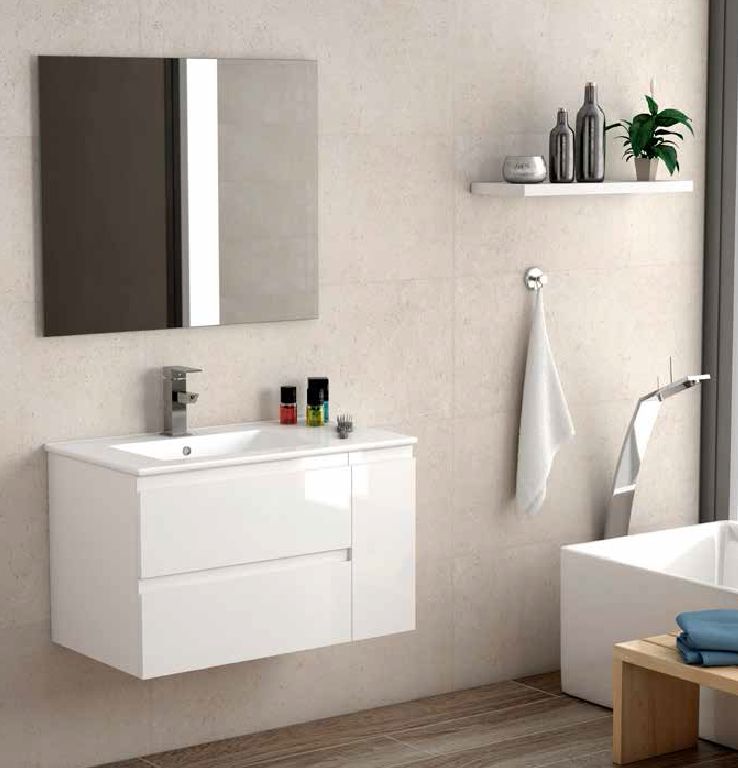 Mueble NAPOLES MODULAR 80 Blanco Brillo