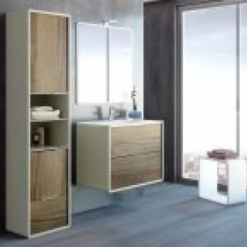 Mueble VINTASS 80 Panna / Tinte Nuez