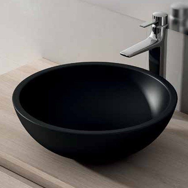 Lavabo GARBO negro satinado