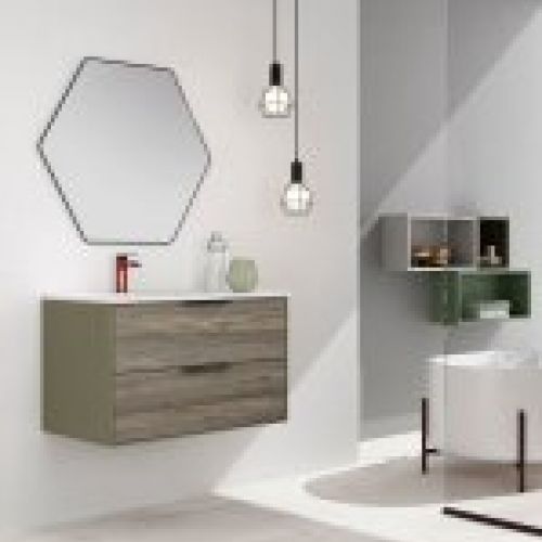 Mueble ALBORAN 80 Oliva / Wabi olmo